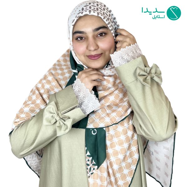 عبا ملکا سبز سدری_ کرپ زارا - Image 3