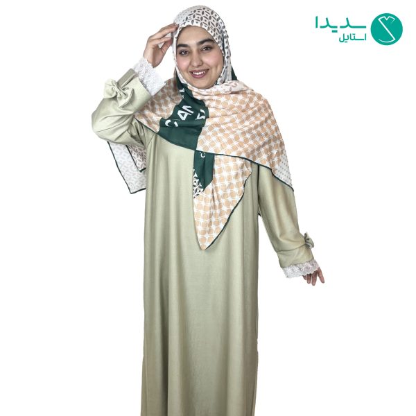 عبا ملکا سبز سدری_ کرپ زارا